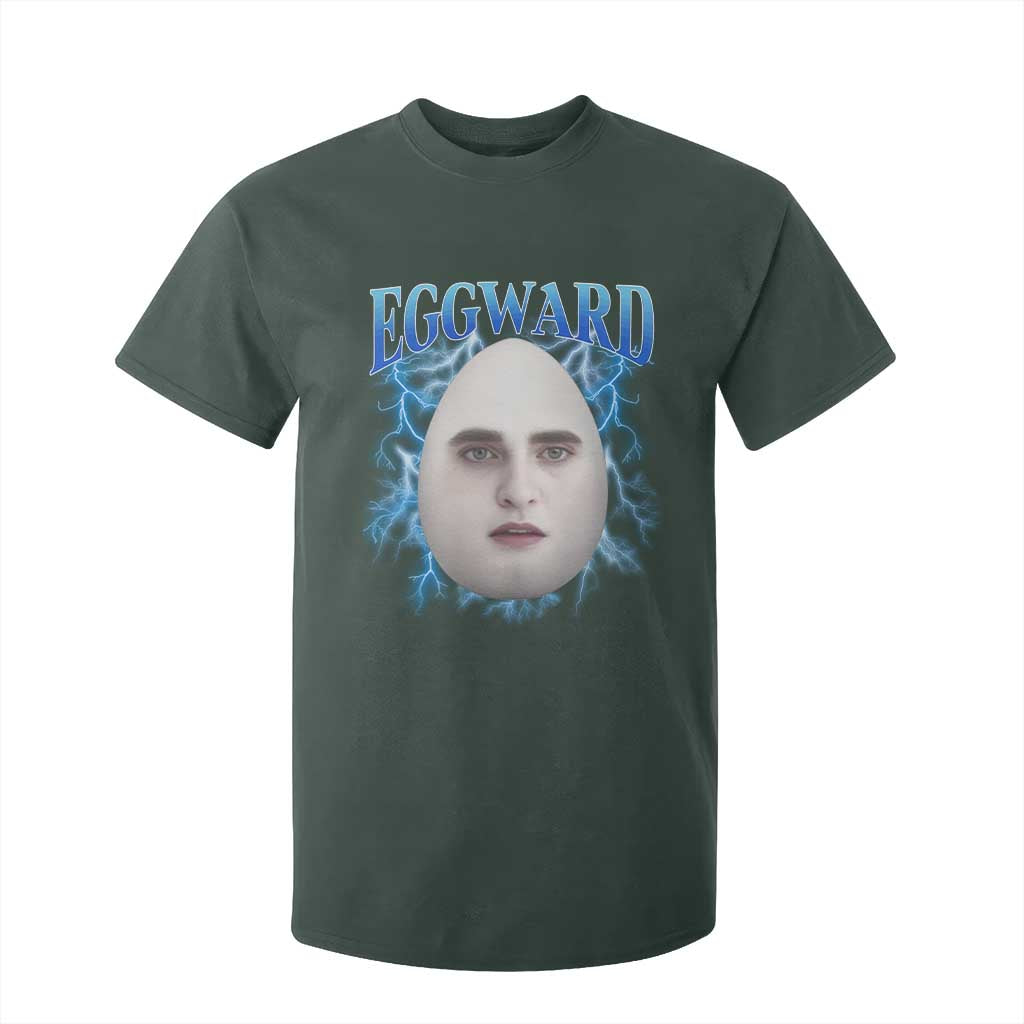 Eggward T Shirt For Kid Funny Unhinged Meme Gen Z Humor Bootleg Graphic TS10 Dark Forest Green Print Your Wear