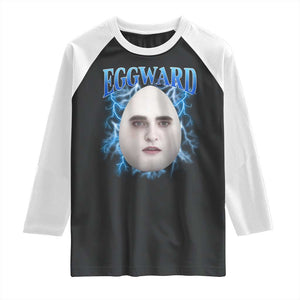 Eggward Raglan Shirt Funny Unhinged Meme Gen Z Humor Bootleg Graphic TS10 Black White Print Your Wear