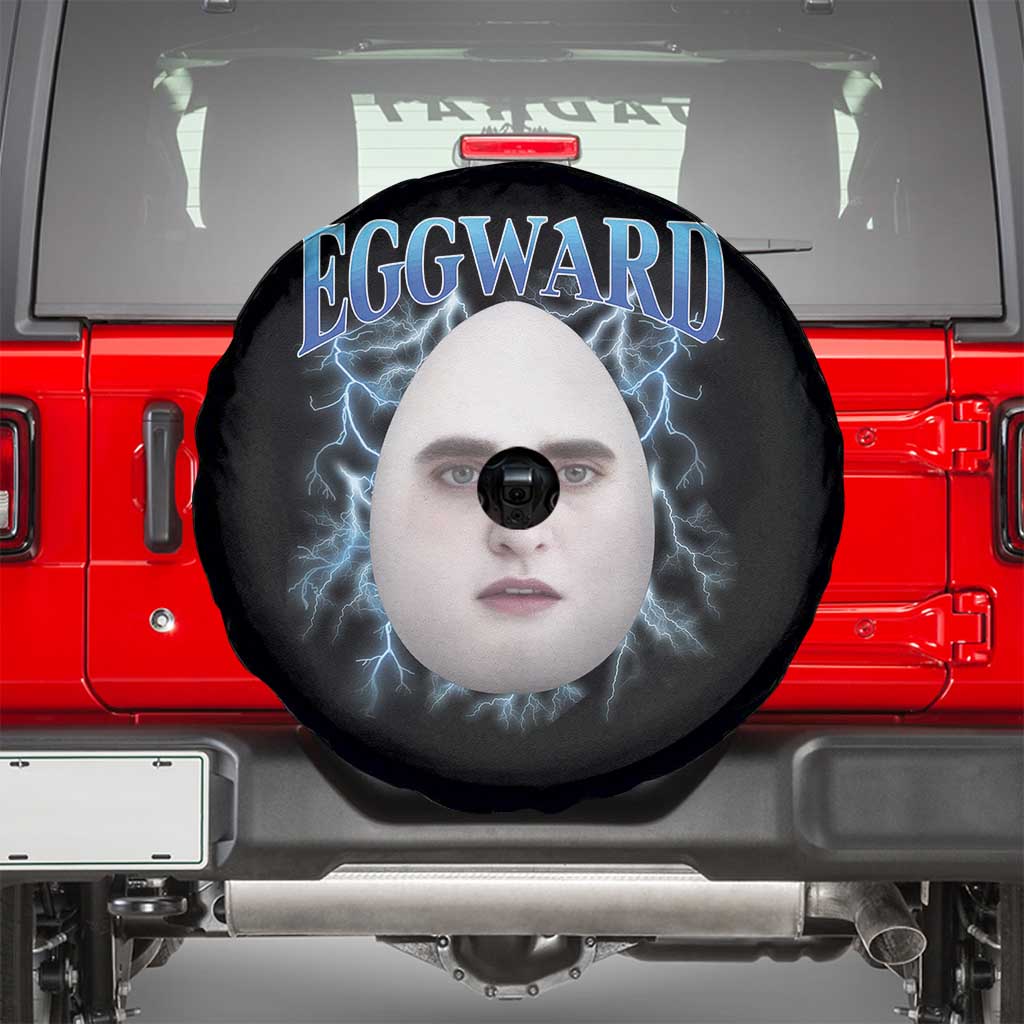 Eggward Spare Tire Cover Funny Unhinged Meme Gen Z Humor Bootleg Graphic TS10 Black Print Your Wear
