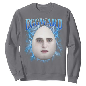 Eggward Sweatshirt Funny Unhinged Meme Gen Z Humor Bootleg Graphic TS10 Charcoal Print Your Wear