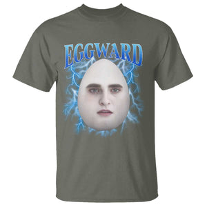 Eggward T Shirt Funny Unhinged Meme Gen Z Humor Bootleg Graphic TS10 Military Green Print Your Wear