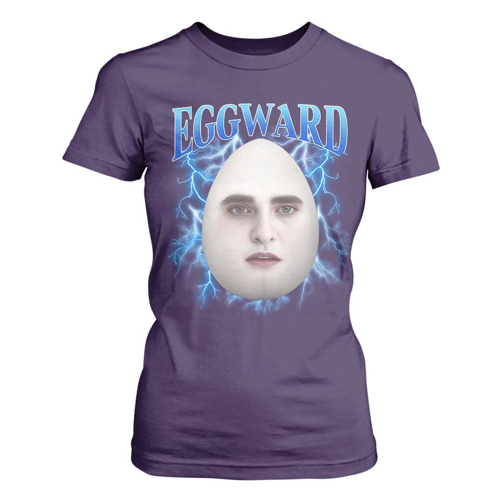 Eggward T Shirt For Women Funny Unhinged Meme Gen Z Humor Bootleg Graphic TS10 Purple Print Your Wear
