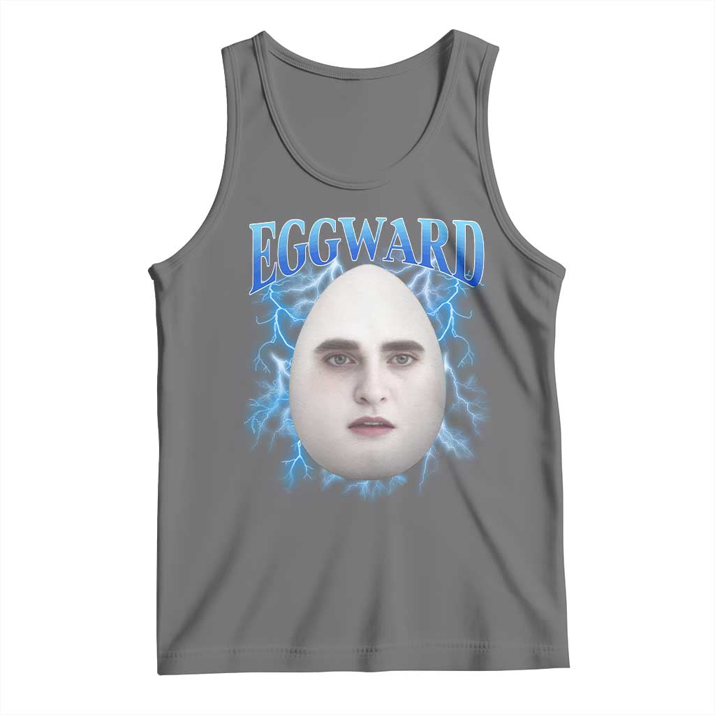 Eggward Tank Top Funny Unhinged Meme Gen Z Humor Bootleg Graphic TS10 Black Heather Print Your Wear