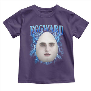 Eggward Toddler T Shirt Funny Unhinged Meme Gen Z Humor Bootleg Graphic TS10 Purple Print Your Wear