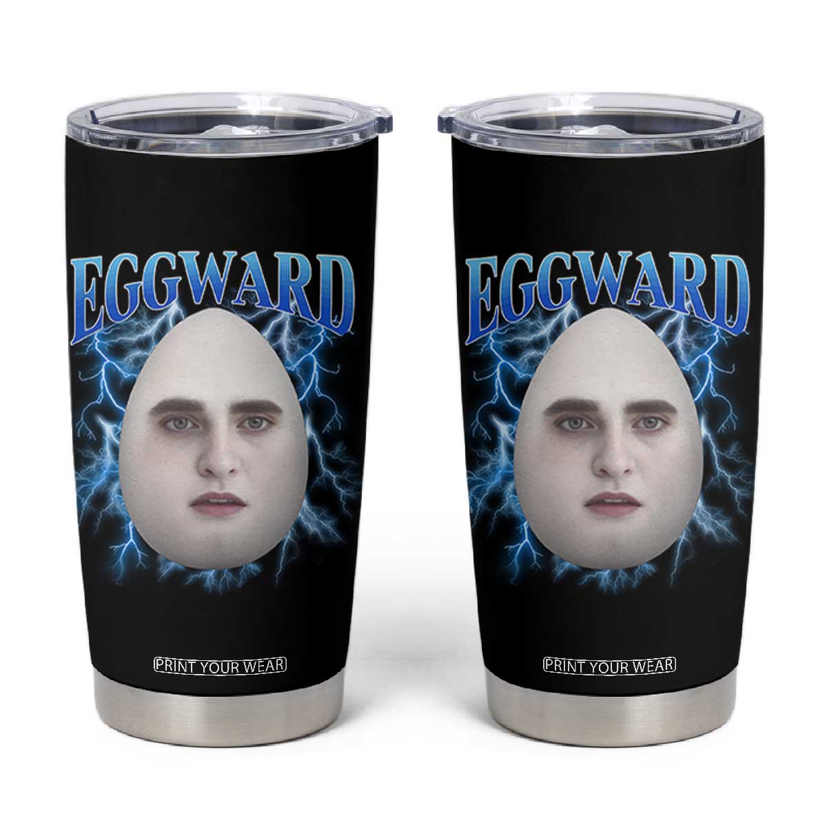 Eggward Tumbler Cup Funny Unhinged Meme Gen Z Humor Bootleg Graphic TS10 Black Print Your Wear