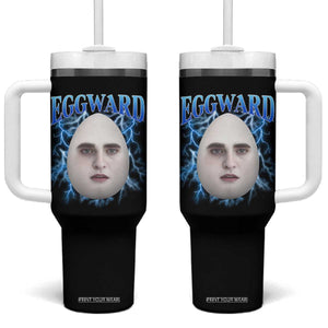 Eggward Tumbler With Handle Funny Unhinged Meme Gen Z Humor Bootleg Graphic TS10 One Size: 40 oz Black Print Your Wear
