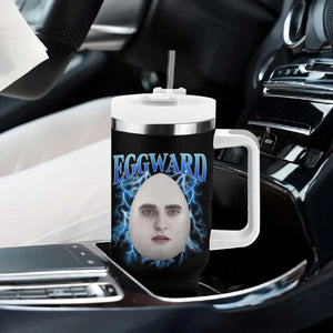 Eggward Tumbler With Handle Funny Unhinged Meme Gen Z Humor Bootleg Graphic TS10 Print Your Wear