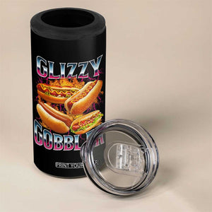 Glizzy Gobbler 4 in 1 Can Cooler Tumbler Vintage Hot Dog Meme Funny Foodie Gen Z TS10 Print Your Wear