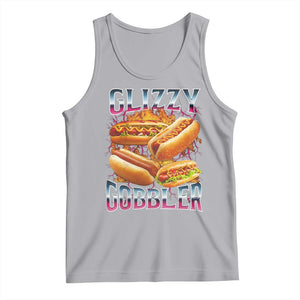 Glizzy Gobbler Tank Top Vintage Hot Dog Meme Funny Foodie Gen Z TS10 Athletic Heather Print Your Wear
