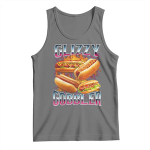 Glizzy Gobbler Tank Top Vintage Hot Dog Meme Funny Foodie Gen Z TS10 Black Heather Print Your Wear