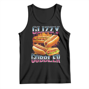 Glizzy Gobbler Tank Top Vintage Hot Dog Meme Funny Foodie Gen Z TS10 Black Print Your Wear