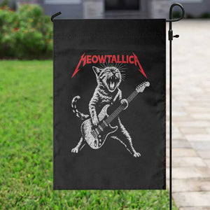 Funny Cat Playing Guitar Garden Flag Vintage 90s Classic Rock Star Cat Graphic Rock and Roll TS10 Print Your Wear