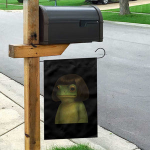 Funny Frog Bob Haircut Meme Garden Flag Silly Toad Trends TS10 Print Your Wear