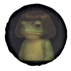 Funny Frog Bob Haircut Meme Spare Tire Cover Silly Toad Trends TS10 Print Your Wear