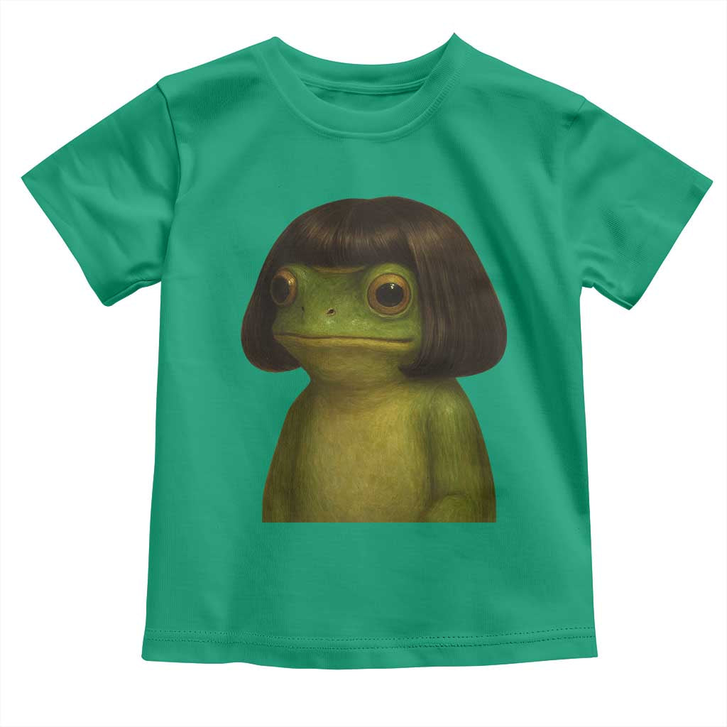 Funny Frog Bob Haircut Meme Toddler T Shirt Silly Toad Trends TS10 Irish Green Print Your Wear