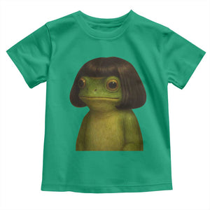 Funny Frog Bob Haircut Meme Toddler T Shirt Silly Toad Trends TS10 Irish Green Print Your Wear