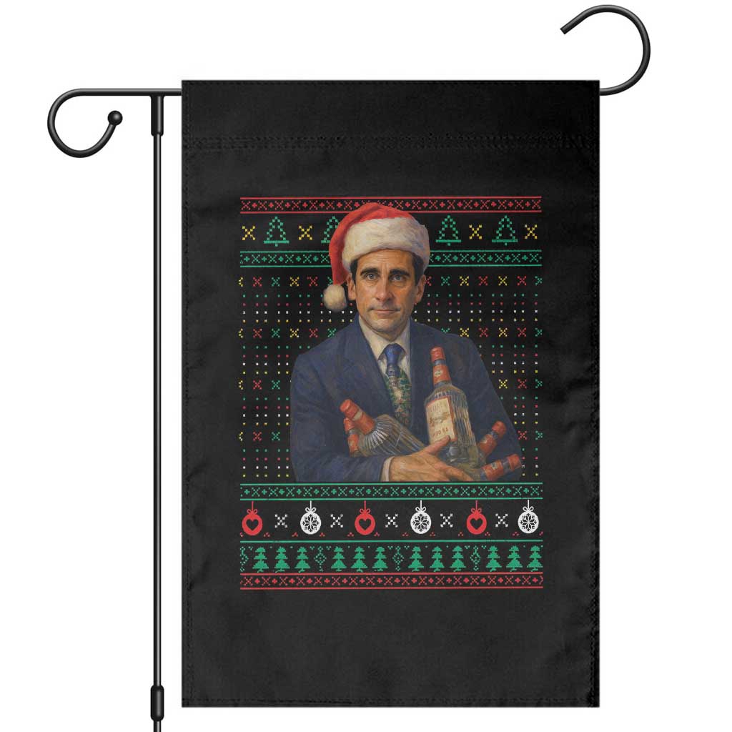 Office Christmas Movie Garden Flag Funny Retro 90s Movie Ugly Xmas TS10 Black Print Your Wear