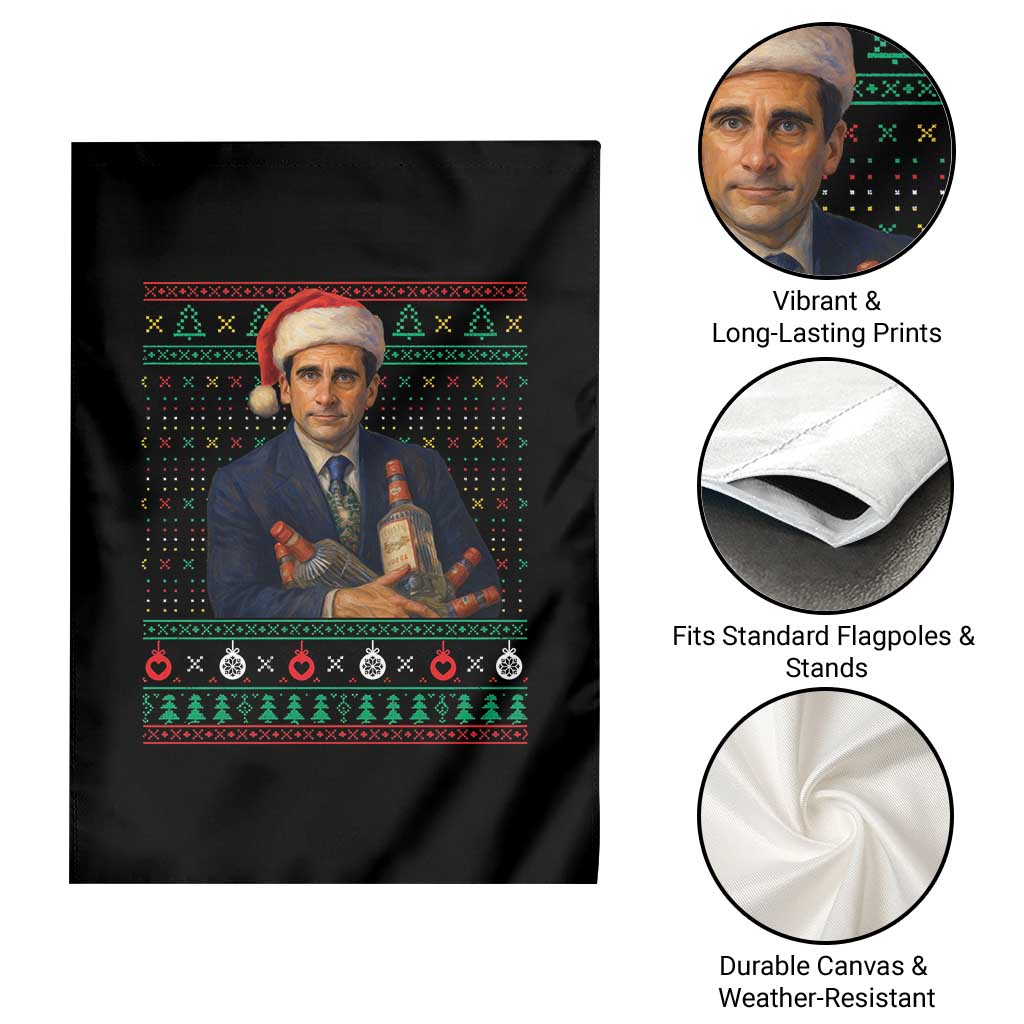 Office Christmas Movie Garden Flag Funny Retro 90s Movie Ugly Xmas TS10 Print Your Wear