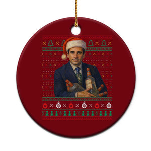 Office Christmas Movie Ceramic Ornament Funny Retro 90s Movie Ugly Xmas TS10 1pc Red Print Your Wear