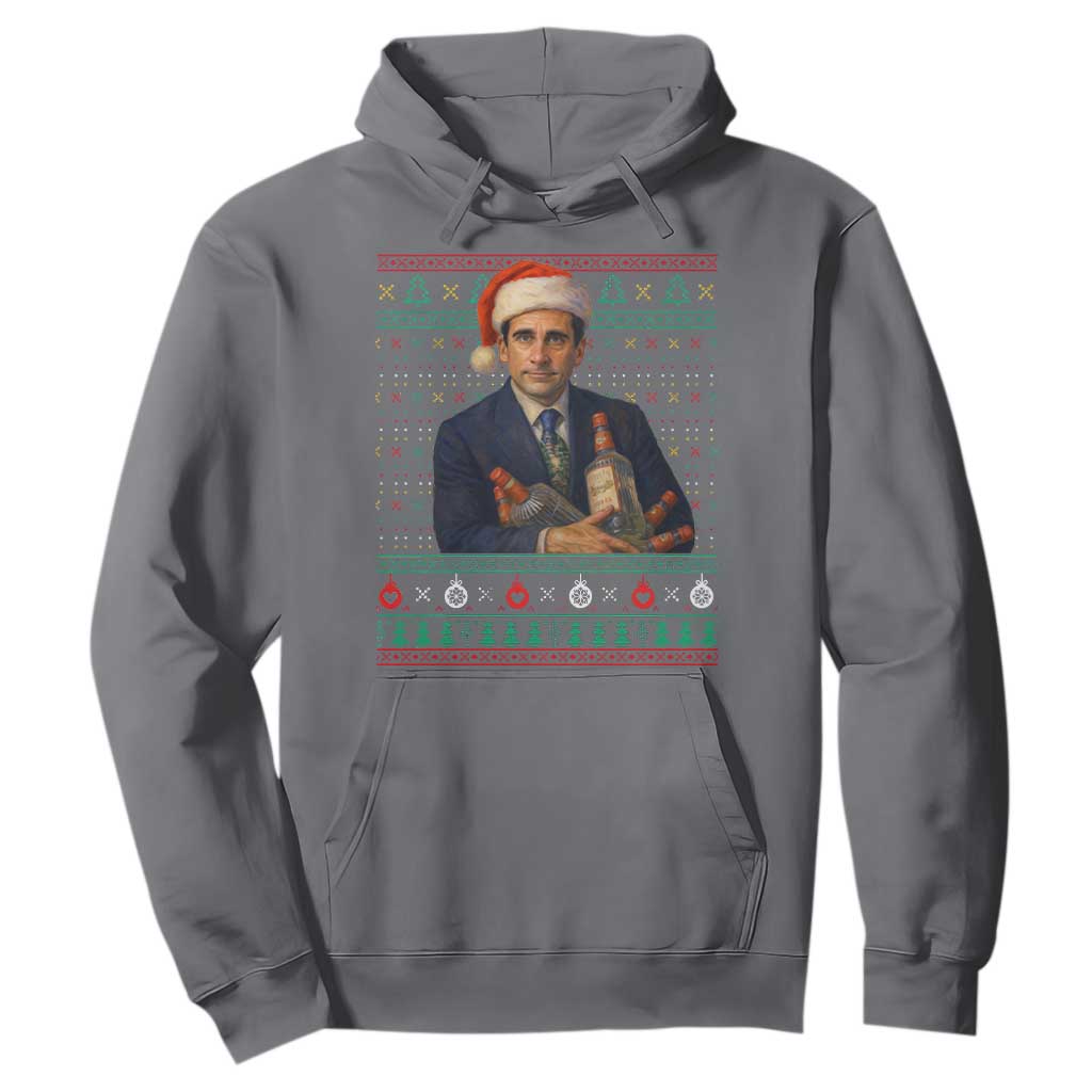 Office Christmas Movie Hoodie Funny Retro 90s Movie Ugly Xmas TS10 Charcoal Print Your Wear