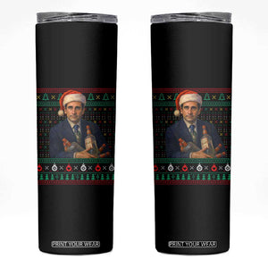 Office Christmas Movie Skinny Tumbler Funny Retro 90s Movie Ugly Xmas TS10 Black Print Your Wear
