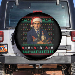 Office Christmas Movie Spare Tire Cover Funny Retro 90s Movie Ugly Xmas TS10 No hole Black Print Your Wear