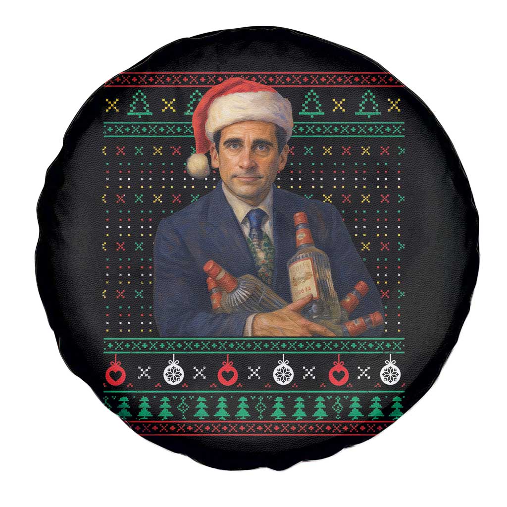 Office Christmas Movie Spare Tire Cover Funny Retro 90s Movie Ugly Xmas TS10 Print Your Wear