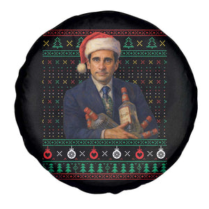 Office Christmas Movie Spare Tire Cover Funny Retro 90s Movie Ugly Xmas TS10 Print Your Wear
