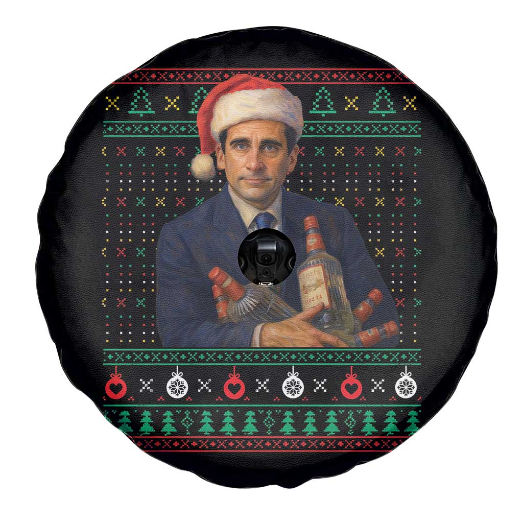Office Christmas Movie Spare Tire Cover Funny Retro 90s Movie Ugly Xmas TS10 Print Your Wear
