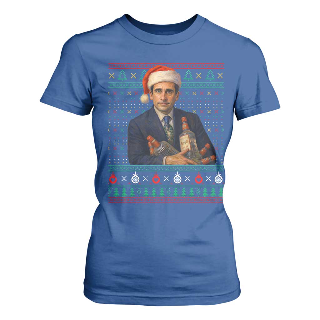 Office Christmas Movie T Shirt For Women Funny Retro 90s Movie Ugly Xmas TS10 Royal Blue Print Your Wear