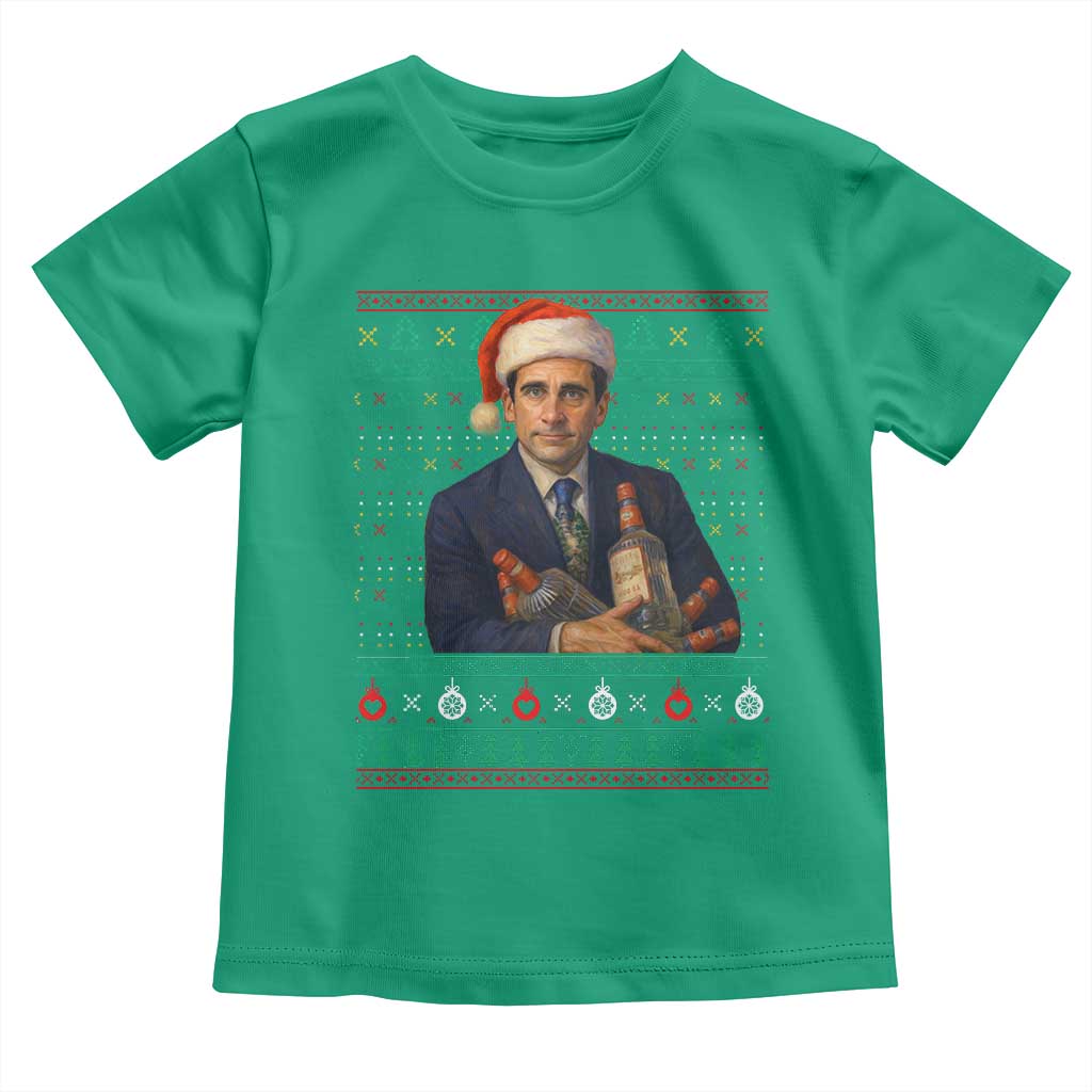 Office Christmas Movie Toddler T Shirt Funny Retro 90s Movie Ugly Xmas TS10 Irish Green Print Your Wear