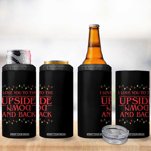 I Love You To The Upside Down Stranger Christmas 4 in 1 Can Cooler Tumbler And Back Ugly Xmas Lights TS10 Print Your Wear