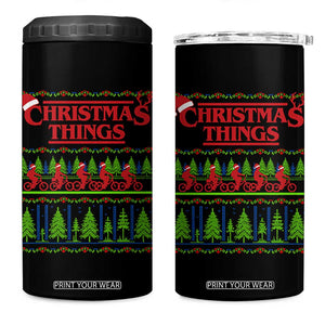 Christmas Things 4 in 1 Can Cooler Tumbler Vintage Movie TV Series Retro TS10 One Size: 16 oz Black Print Your Wear