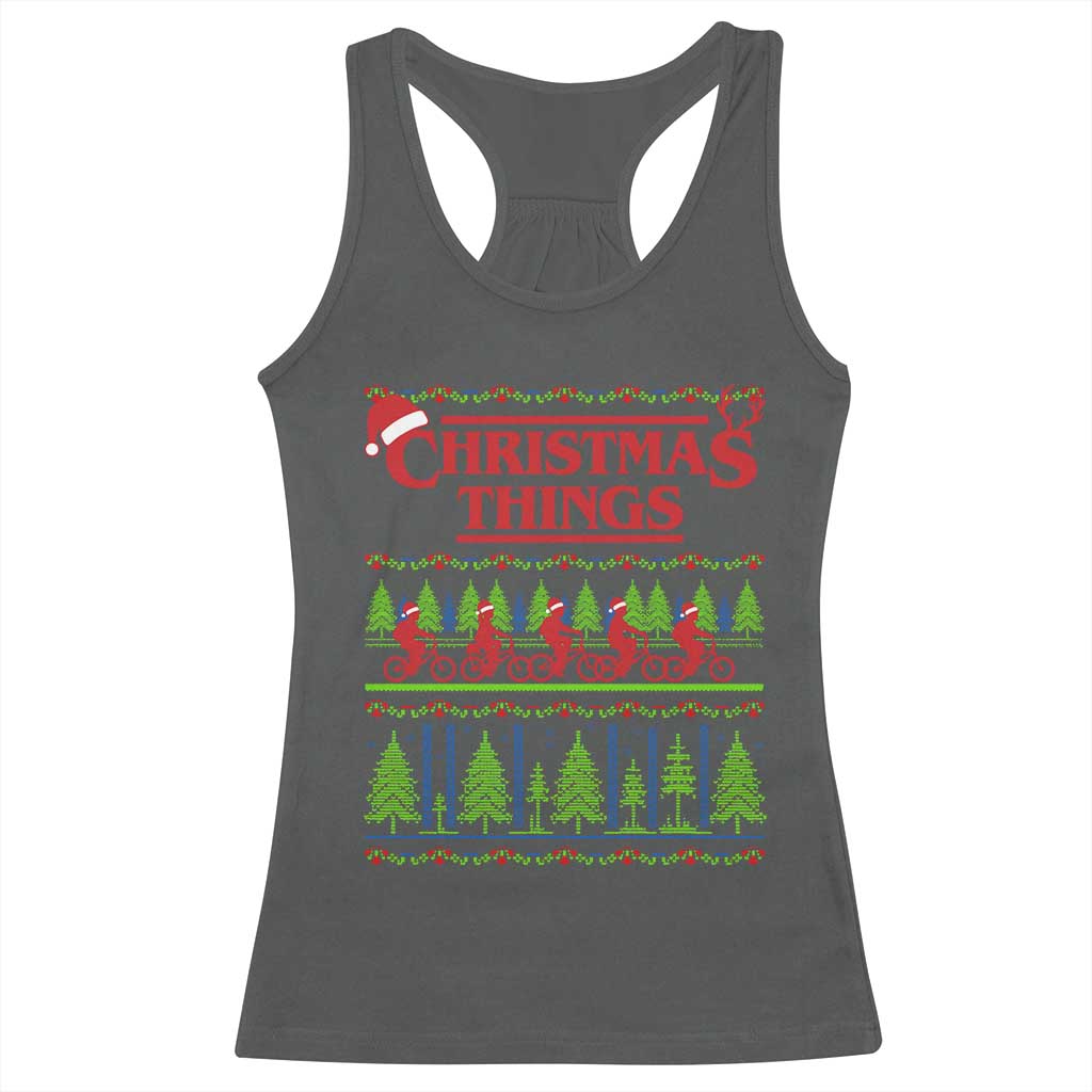 Christmas Things Racerback Tank Top Vintage Movie TV Series Retro TS10 Dark Heather Print Your Wear