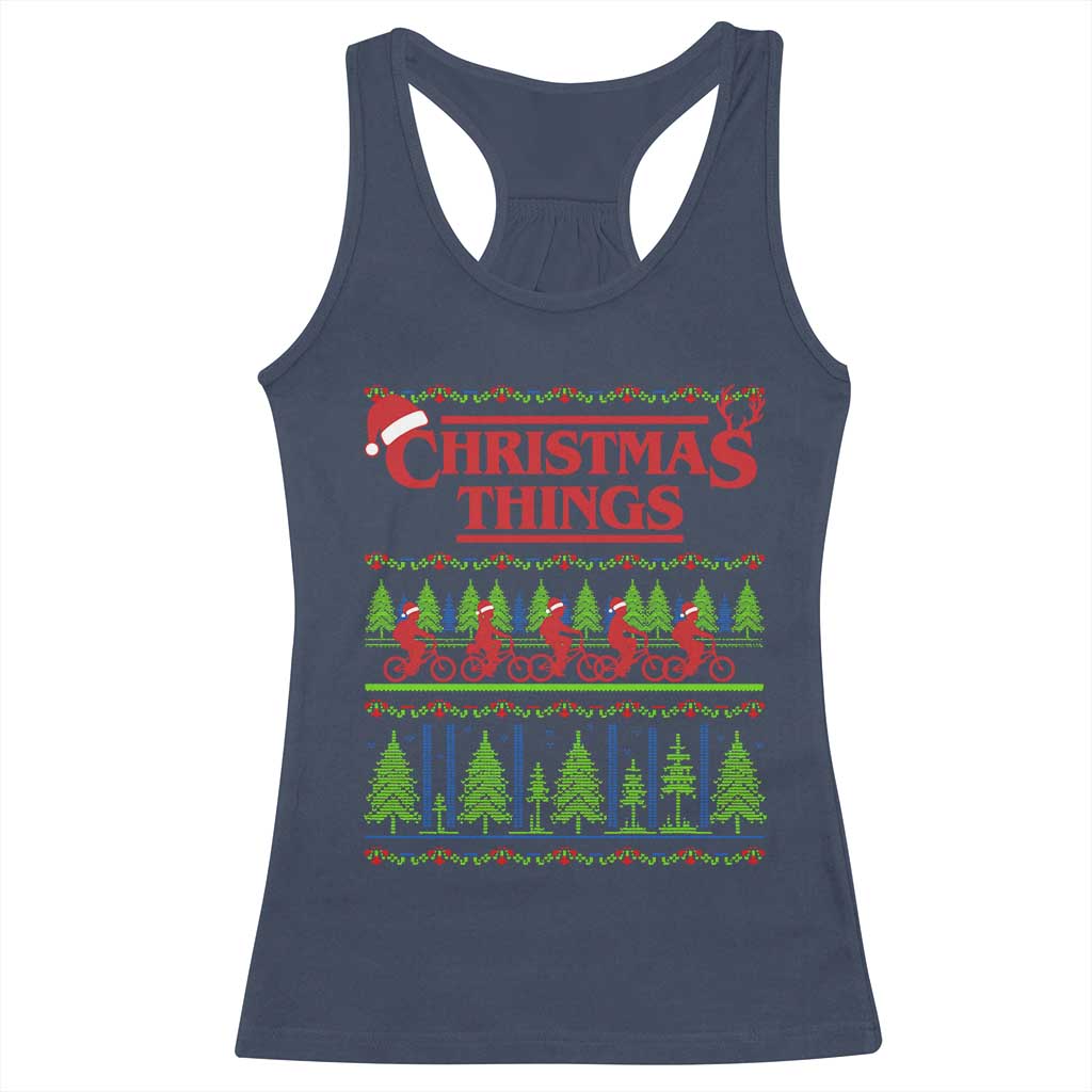 Christmas Things Racerback Tank Top Vintage Movie TV Series Retro TS10 Navy Print Your Wear