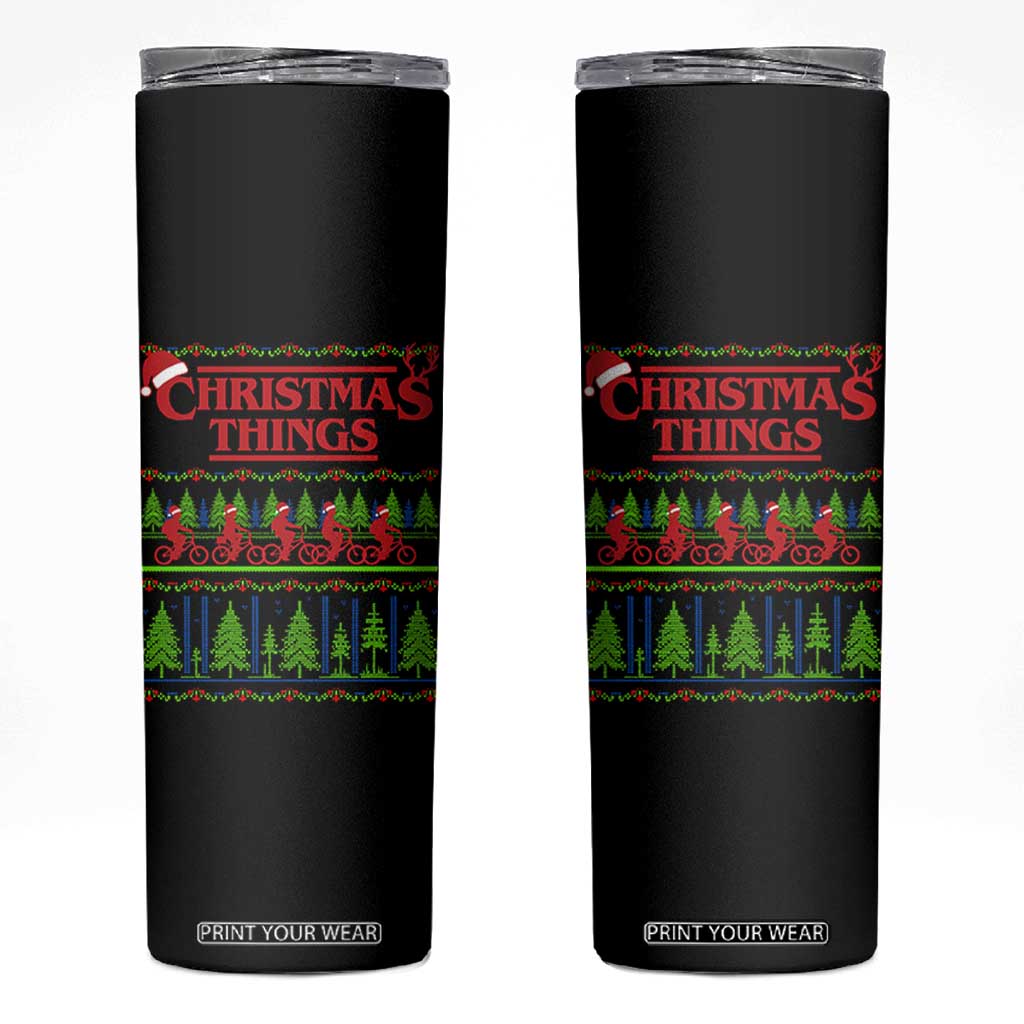 Christmas Things Skinny Tumbler Vintage Movie TV Series Retro TS10 Black Print Your Wear
