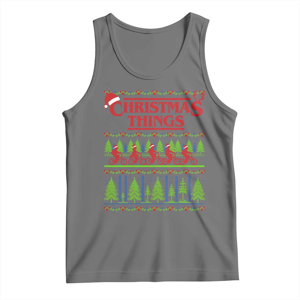 Christmas Things Tank Top Vintage Movie TV Series Retro TS10 Black Heather Print Your Wear