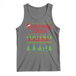 Christmas Things Tank Top Vintage Movie TV Series Retro TS10 Black Heather Print Your Wear