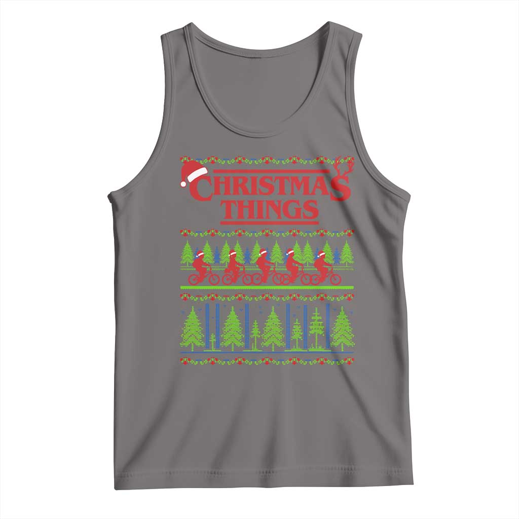 Christmas Things Tank Top Vintage Movie TV Series Retro TS10 Deep Heather Print Your Wear