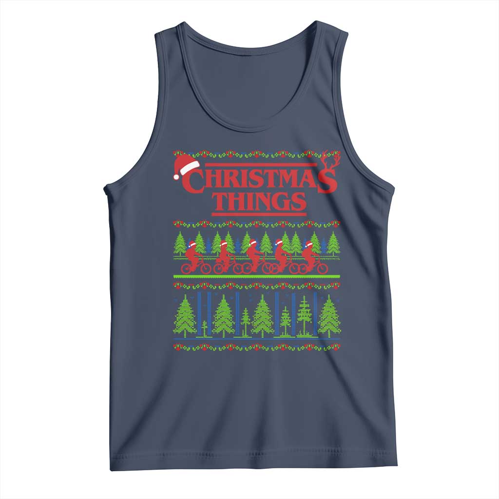 Christmas Things Tank Top Vintage Movie TV Series Retro TS10 Navy Print Your Wear