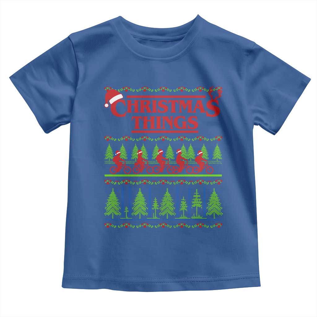 Christmas Things Toddler T Shirt Vintage Movie TV Series Retro TS10 Royal Blue Print Your Wear