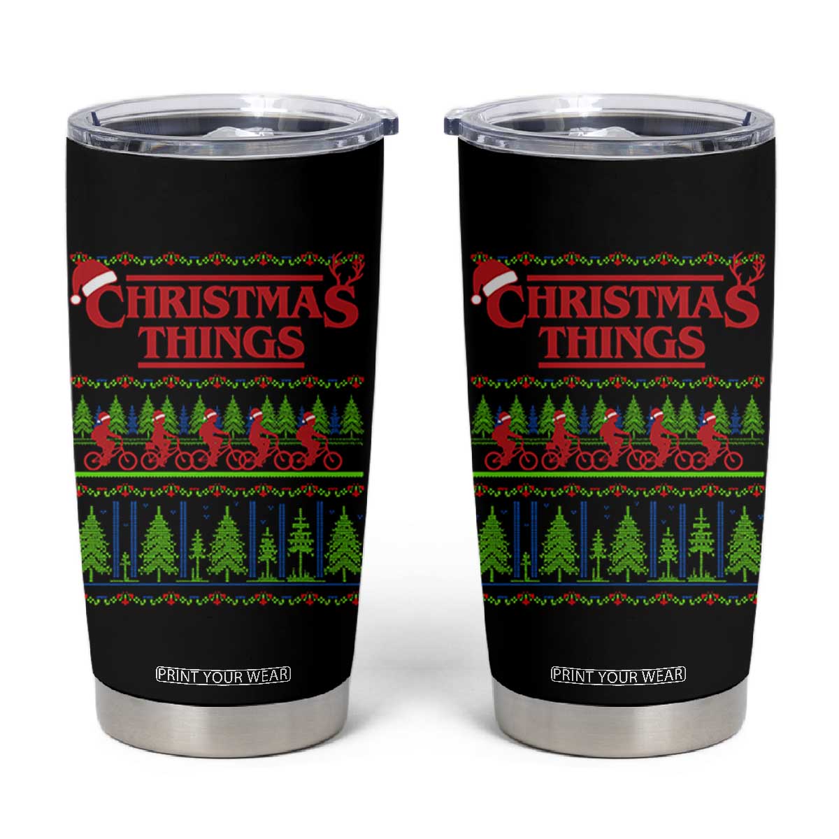 Christmas Things Tumbler Cup Vintage Movie TV Series Retro TS10 Black Print Your Wear