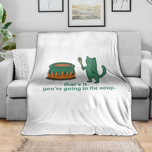Sarcastic Cat Meme Throw Blanket Weirdcore Dark Humor TS10 Print Your Wear