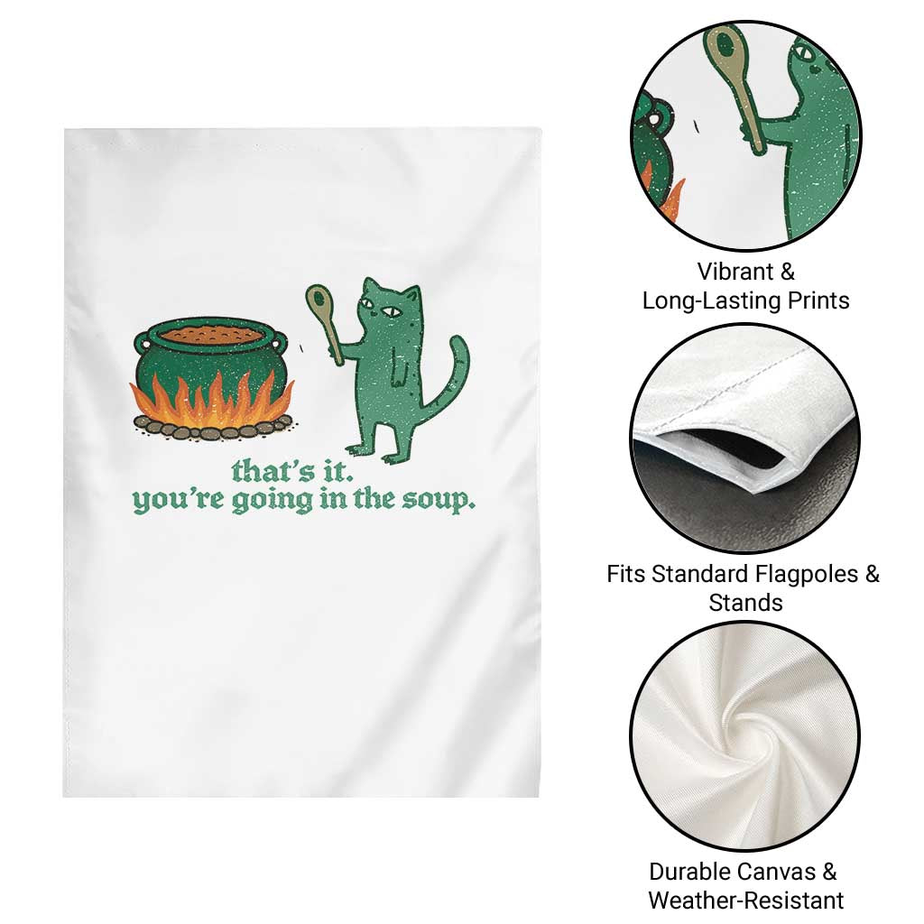 Sarcastic Cat Meme Garden Flag Weirdcore Dark Humor TS10 Print Your Wear