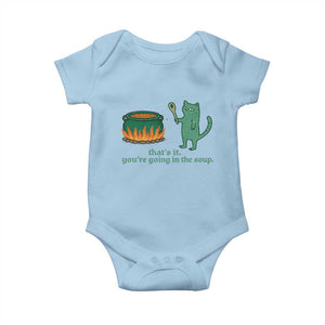 Sarcastic Cat Meme Baby Onesie Weirdcore Dark Humor TS10 Light Blue Print Your Wear
