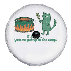 Sarcastic Cat Meme Spare Tire Cover Weirdcore Dark Humor TS10 Print Your Wear