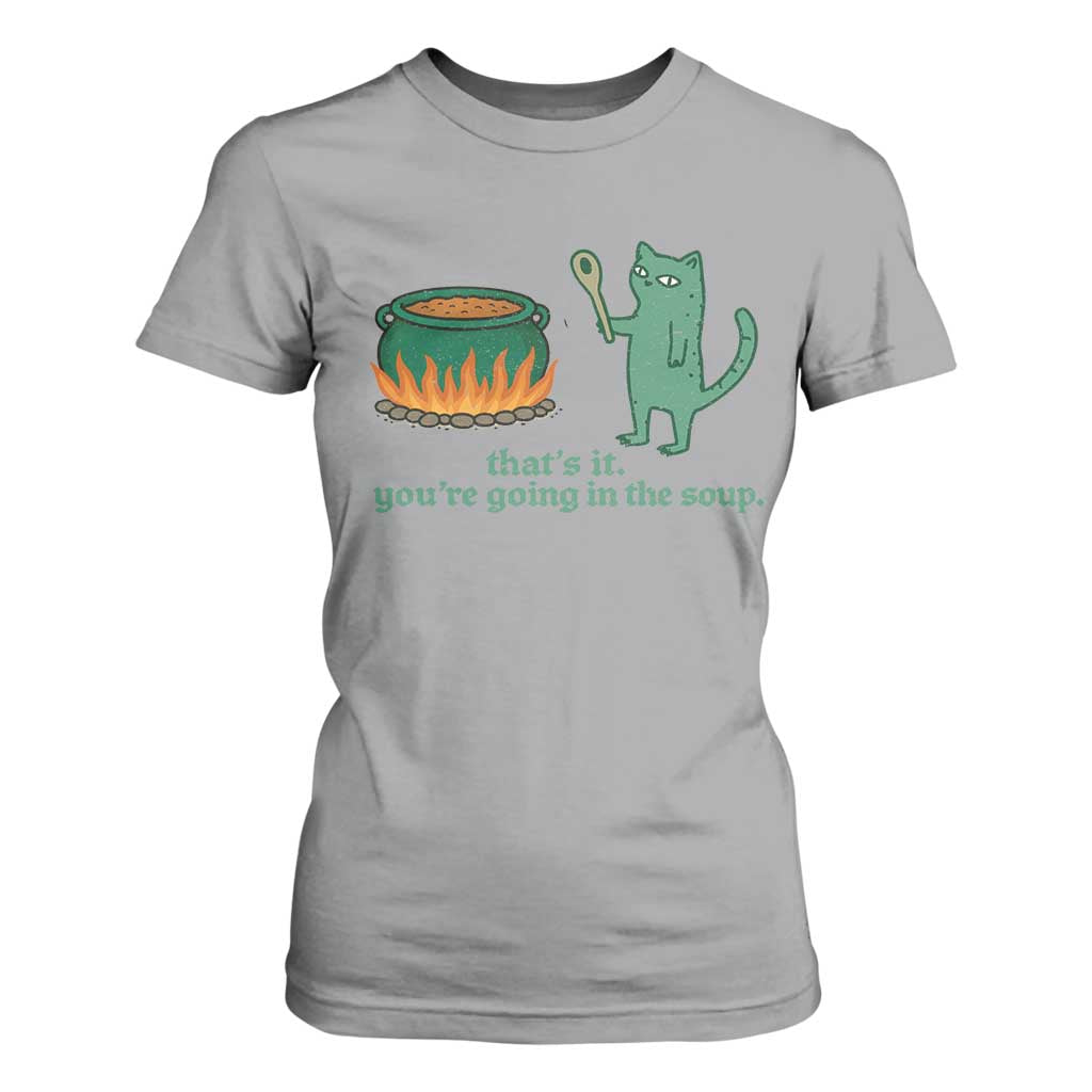 Sarcastic Cat Meme T Shirt For Women Weirdcore Dark Humor TS10 Sport Gray Print Your Wear