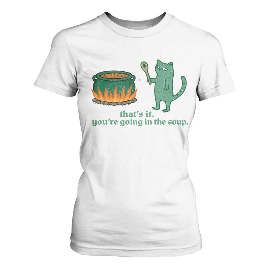 Sarcastic Cat Meme T Shirt For Women Weirdcore Dark Humor TS10 White Print Your Wear
