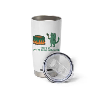 Sarcastic Cat Meme Tumbler Cup Weirdcore Dark Humor TS10 Print Your Wear
