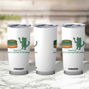 Sarcastic Cat Meme Tumbler Cup Weirdcore Dark Humor TS10 Print Your Wear